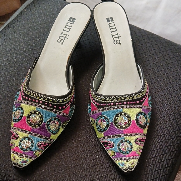 Unlisted Women's Multicolor Embroidered Mules - Picture 1 of 6